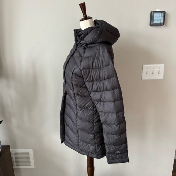 The North Face 600 Down Puffer Parka with Removable Hood - Charcoal Gray - Picture 6 of 12